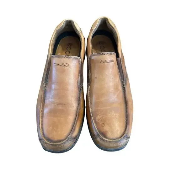 Ecco | Shoes | Mens Ecco Brown Distressed Loafer Size 44  display picture 3